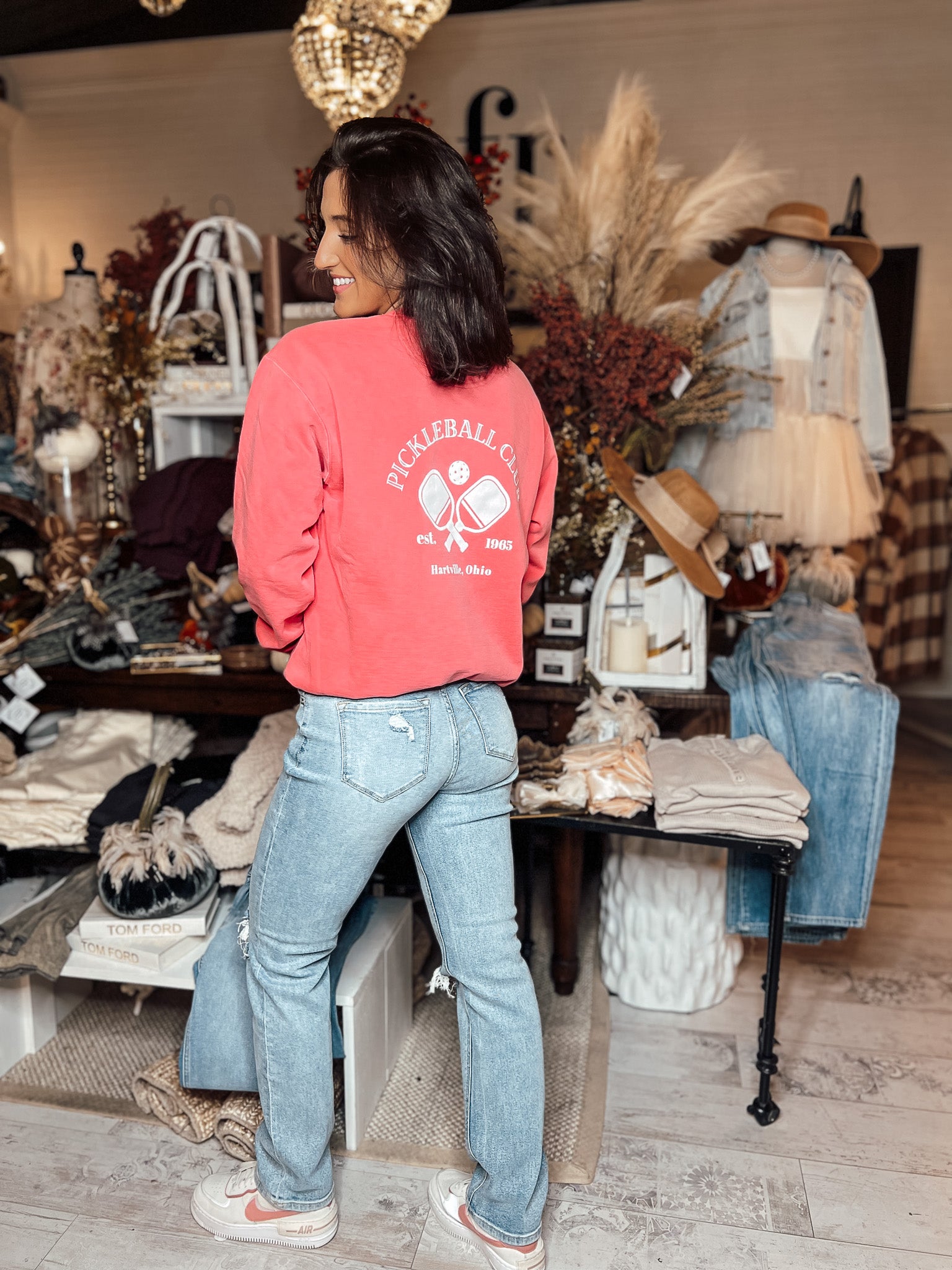 Pink Pickleball Crewneck